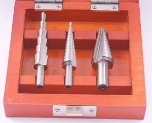 Precise 3 Piece 1/8-3/4” High Speed Steel Step Drill Set - 5000-0889