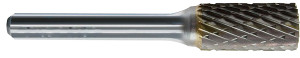 Precise SA-5, 1/2” Cut Diameter, 1” Cut Length Cylindrical Shape Carbide Burr - 3000-0105