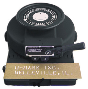 U-Mark Heavy Duty Manual Stencil Machine, 1/4" Character Height - 40407