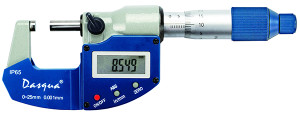 Dasqua 0-25mm/0-1" IP65 Digital Outside Micrometer - 4410-1105