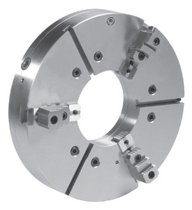 Bison 3515 HD 3-Jaw Oil Country Chuck with Large Through-Hole, 16" Diameter, A2-6 Taper - 7-825-1606