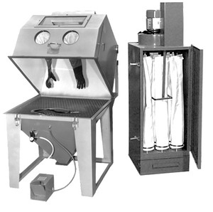 Trinco Deluxe Blast Cleaning System Dust Collector, 40"W x 40"D x 31"H Tub - 4040D Trinco Deluxe Blast Cleaning System Dust Collector, 40"W x 40"D x 31"H Tub - 4040D