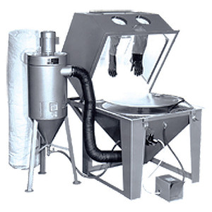 Trinco Master Model Dry Blaster w/ 600 CFM Abrasive Separator, 48”W x 48”D x 36”H Tub Dim. - 4848AS