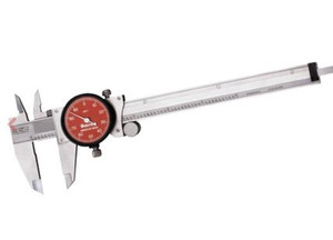 Starrett Dial Caliper, 0-6" Red Face, EDP 66918 - R120A-6-SLC