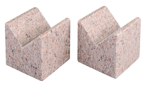 Starrett Five-Face Granite V-Blocks (Pair) 6"L x 6"W x 6"T - Grade AA Laboratory - 81535
