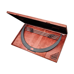 Starrett Tubular Bow Type Interchangeable Anvil Micrometer Set, 36-42", EDP 52998 - 724LZ-42