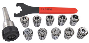 Precise 12 Piece ER-25 MT2 Spring Collet Chuck Set - 3900-4050