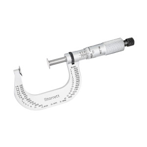 Starrett Disc-Type Micrometer, 1-2", EDP 55940 - 256RL-2