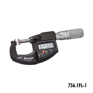 Starrett 756.1 Electronic Disc-Type Micrometer with Rotating Spindle