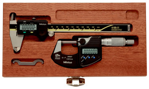 Mitutoyo Digimatic Tool Kit, 0-6" Digital Caliper and 0-1" Digital Micrometer - 64PKA076B