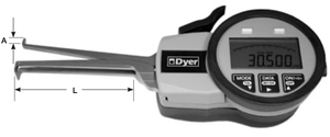 Dyer Three Point Electronic Groove Gage, 0.275" - 0.550" Range - 650-001