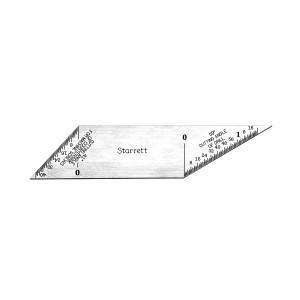 Starrett Inch Reading Double Square, 3-1/2", EDP 50114 - 13D