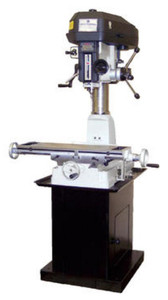 PRM Bench Milling/Drilling Machine, R8 Spindle, 8" x 28" Table Size, 2 HP, 1-Phase, 110/220V Motor - RL80RF311