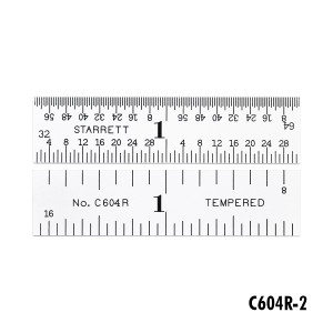 Starrett Steel Rules with Inch Graduations