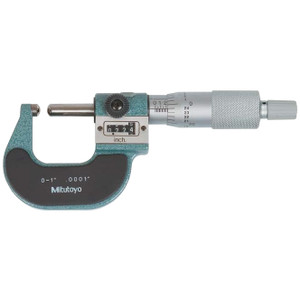 Mitutoyo Mechanical Spherical Face Micrometer, Digit Counter, 0-25mm - 295-215