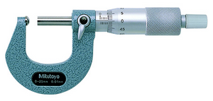 Mitutoyo Spherical Face Tube Micrometer, 0-25mm - 115-115