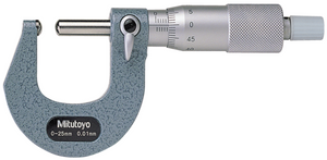 Mitutoyo Spherical Face Tube Micrometer, 25-50mm - 115-116