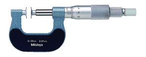 Mitutoyo Disc Micrometer, Mechanical, 0-1in - 169-103