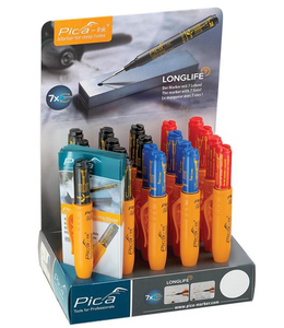 Pica Longlife Pica-Ink® Markers For Deep Holes, Red, Blue & Black Package - 150/20