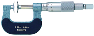 Mitutoyo Disc Micrometer, 0-25mm - 169-201