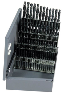 Rushmore USA 60 Piece HSS Screw Machine Stub Length Drill Set, #1 to #60 - RM60B
