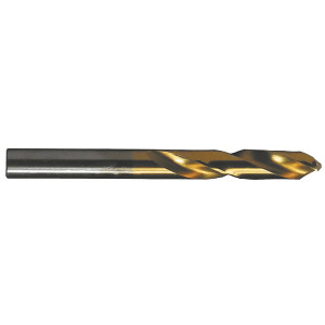 Viking Premium H.S.S. TiN Coated Screw Machine Length Drill, 3/8" Size, 1-13/16" Flute Length, 3-1/8" Overall Length