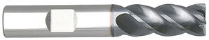 Niagara Cutter 4 Flute Stabilizer AlTiN Coated Carbide Single End Mill, 3/8" Size & Shank Diameter, 3/8" Length of Cut, .020" Corner Radius, 2" Overall Length
