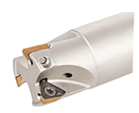 Iscar 90º Indexable End Mill for TPKT1003 Inserts, 1" Cutter Dia., .750" Shank Dia., 1.350" Head Length, 3.380" Overall Length - HM390 ETP D1.00-3-W.75-10