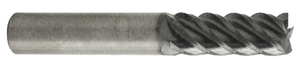 Rushmore USA 5 Flute 45° Helix ALTiN Coated Carbide Single End Mill, 5/16" Size & Shank Diameter, 3/4" Flute Length, 2-1/2" Overall Length