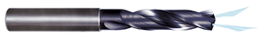 Rushmore USA Solid Carbide AlTiN 3XD Coolant Thru Drill, 3.5mm Size, 0.1378" Decimal Size, 0.2362" Shank Diameter, 0.787" Flute Length, 2.44" Overall Length - 20-143-058