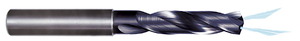 Rushmore USA Solid Carbide AlTiN 3XD Coolant Thru Drill, 5.5mm Size, 0.1969" Decimal Size, 0.2362" Shank Diameter, 1.102" Flute Length, 2.59" Overall Length - 20-143-086