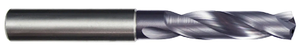 Rushmore USA Solid Carbide AlTiN 8XD Coolant Thru Drill, 5/16" Size, 0.3125" Decimal Size, 0.315" Shank Diameter 2.992" Flute Length, 4.48" Overall Length - 20-143-459