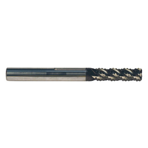 PROMAX Tools 4 Flute Solid Carbide nACRo Coated Roughing End Mill, 5/8" Size & Shank Diameter, 1-1/4" Length of Cut, 0.060" Corner Radius, 3-1/2" Overall Length