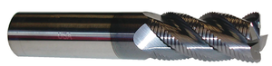PROMAX Tools 6 Flute Solid Carbide nACRo Coated Roughing End Mill, 1" Size & Shank Diameter, 1-3/4" Length of Cut, 0.060" Corner Radius, 4" Overall Length