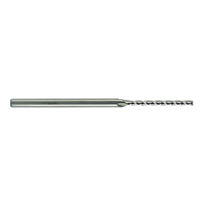 Rushmore USA 3 Flute Long Solid Carbide Uncoated Miniature Square End Mill, .020" Size, .250" (12x) Flute Length