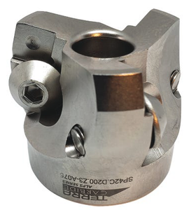 Terra Carbide 75 Degree Indexable Face Mill for SPKN42EDR Inserts - SP42C.D200.Z3-A075