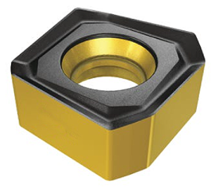 Terra Carbide Square Indexable Carbide Milling Insert, 11º Relief Angle, 1/2" I.C., 1/8" Thick - SPCN42EDFR APC2