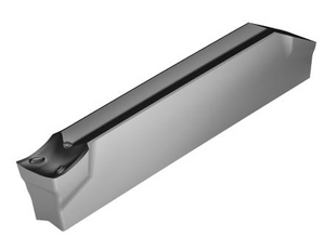 Walter GX Grooving & Parting Carbide Insert, CF6 Chipbreaker, Grade WSM33S, Left Hand 6º Lead Angle, 0.008" Radius, 0.118" Insert Cut Width, Insert GX24-2E300L6-CF6