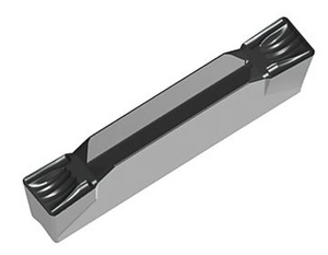 Walter GX Grooving & Parting Carbide Insert, UF4 Chipbreaker, Grade WSM33S, Neutral Lead Angle, 0.0121" Radius, 0.125" Insert Cut Width, Insert GX24-2E318N03-UF4