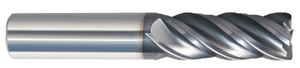 Rushmore 4 Flute Variable Helix Roughing & Finishing End Mill, 1" Shank Diameter, Length of Cut 2-1/4", 5" OAL, 0.060" Radius - 28-000-213