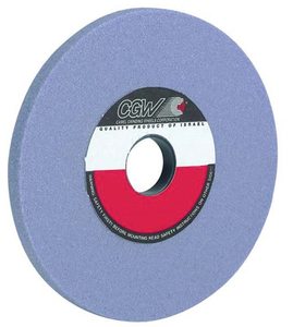 CGW 8" Dia. Blue Aluminum Oxide AZ Surface Grinding Wheel, 8" x 1/2" x 1-1/4", 60K Grit - 34357