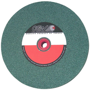 CGW Bench & Pedestal Green Silicon Carbide Grinding Wheel, 10" x 1" x 1-1/4", 80I Grit - 38520