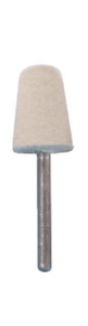 Grobet USA Felt Polishing Medium Bob, 1/2" Diameter, 3/4" Thickness MS-4 - 17.254 - 53-600-954