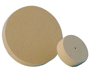 Grobet USA Solid Felt Wheel Buff, 3" Diameter, 1" Thickness - 17.431