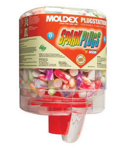 Moldex PLUGSTATION® with SPARKPLUGS® Disposable Uncorded Earplugs, 250 Pairs in Package - 6644 - 96-084-616