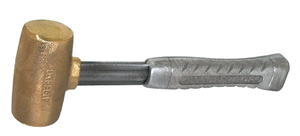 American Hammer Brass Alloy Head Tapered Hammer, 1" Face Diameter, 1 lb. Head Weight, 12" OAL - AM1BRAG - 98-010-200