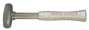 American Hammer Zinc Alloy Head Tapered Hammer, 1-1/2" Face Diameter, 3 lbs. Head Weight, 12" Handle Length - AM3ZNAG - 98-010-230