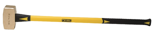 ABC Hammers Brass Sledge Hammer 33" Fiberglass Handle, 2-1/2" Face Diameter, 10 lbs. Head Weight, 36" OAL - ABC10BF - 98-010-270