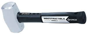 GROZ Indestructible 12" Handle Club Hammer - Soft Face, 4 lbs. Head Weight - 34551