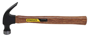 Stanley Hickory Handle Curve Claw Nailing Hammer, 7 oz. Head Weight - 51-613 - 98-020-072